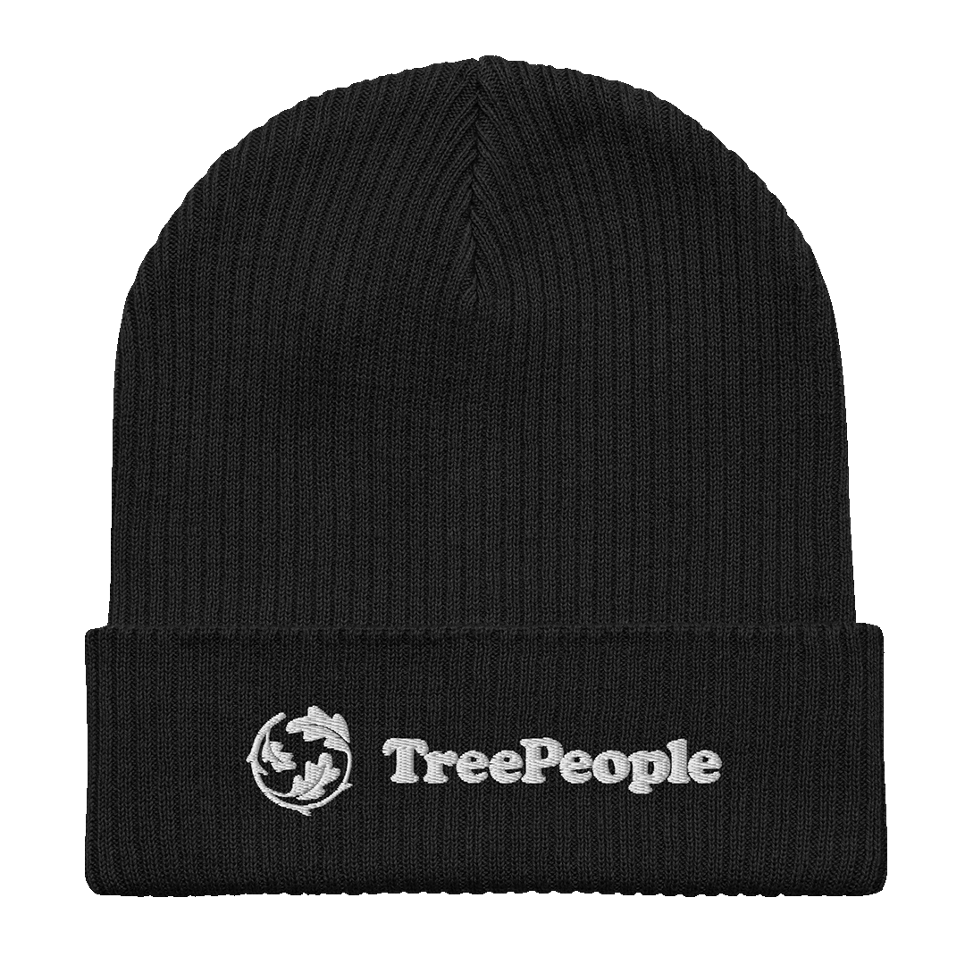 TreePeople Organic Ribbed Beanie