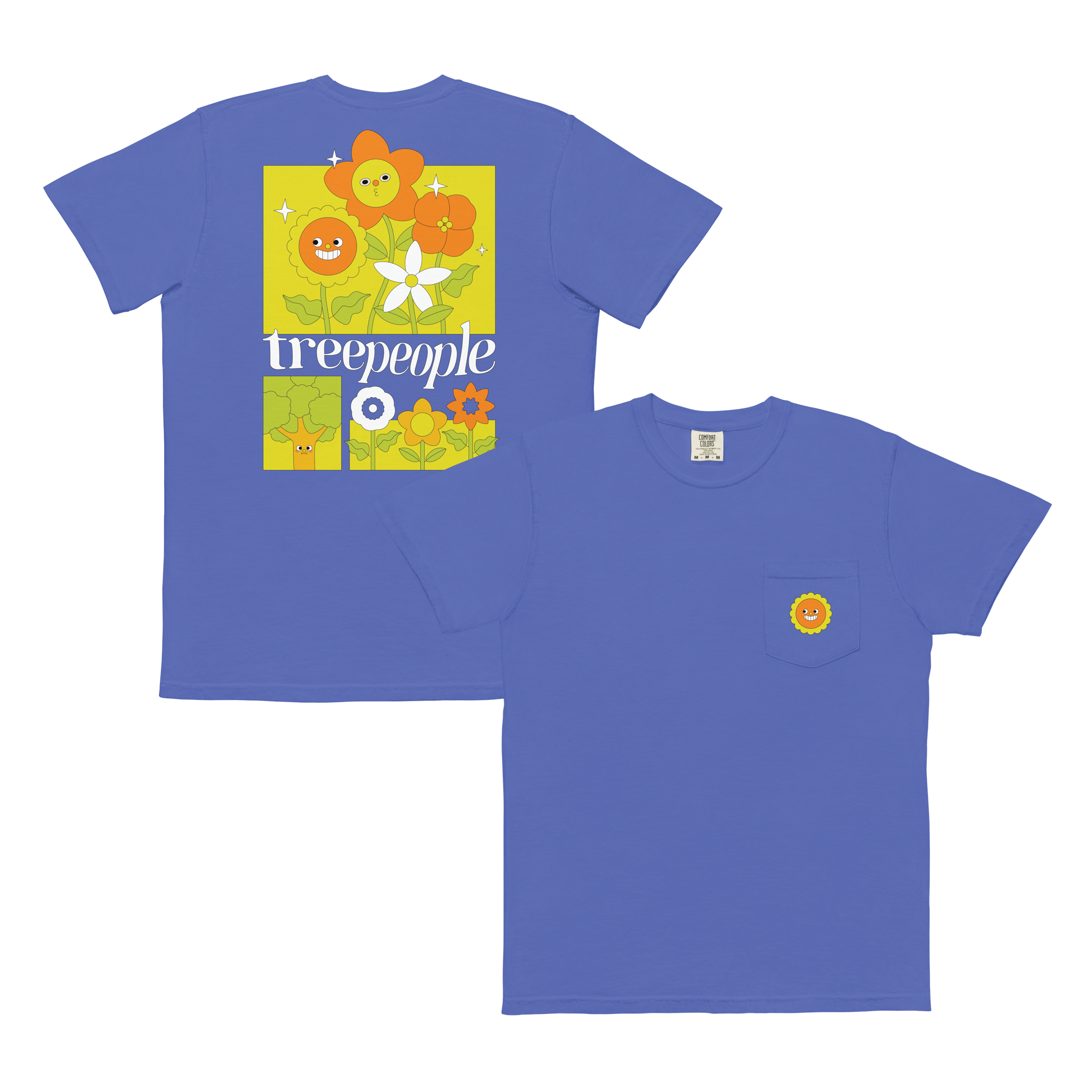 Smiling Flower Pocket Shirt