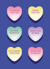 Valentine's Day Tree Dedication Card - Candy Hearts