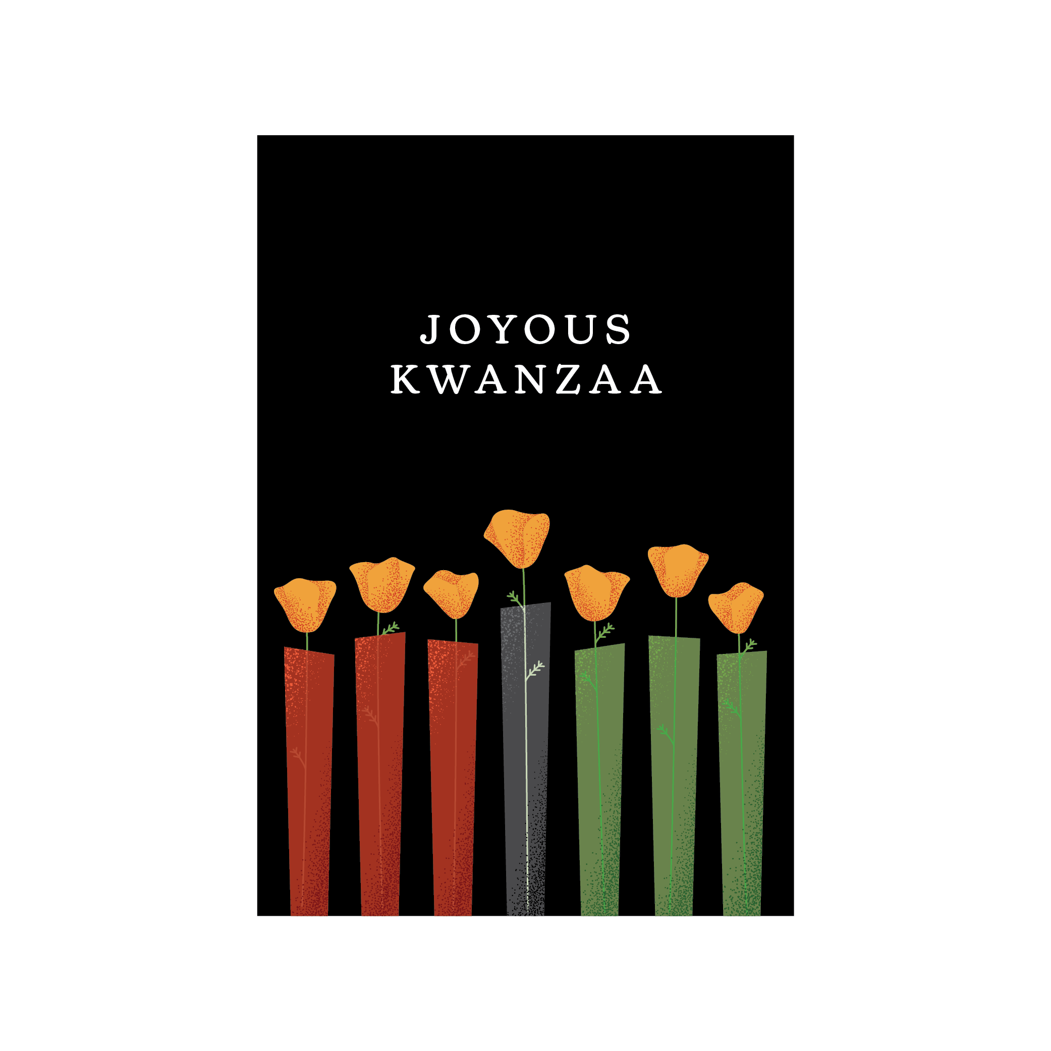 Holiday Tree Dedication Card - Joyous Kwanzaa