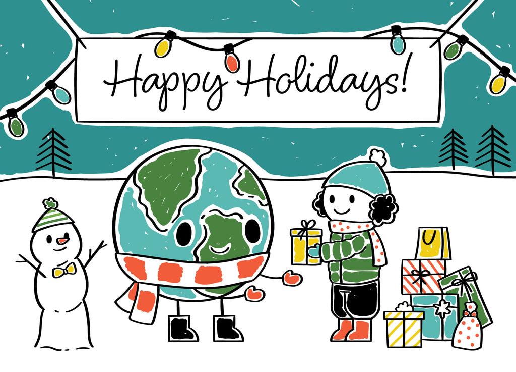 Holiday Tree Dedication Card - Present for the Planet