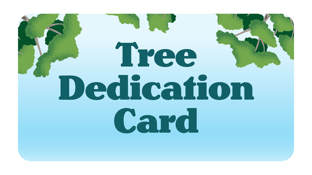 Tree Dedication Card