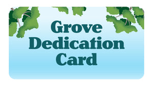 Grove Dedication Card