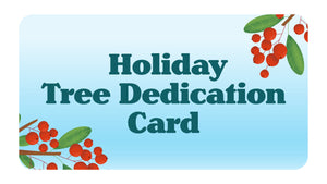 Holiday Tree Dedication Card
