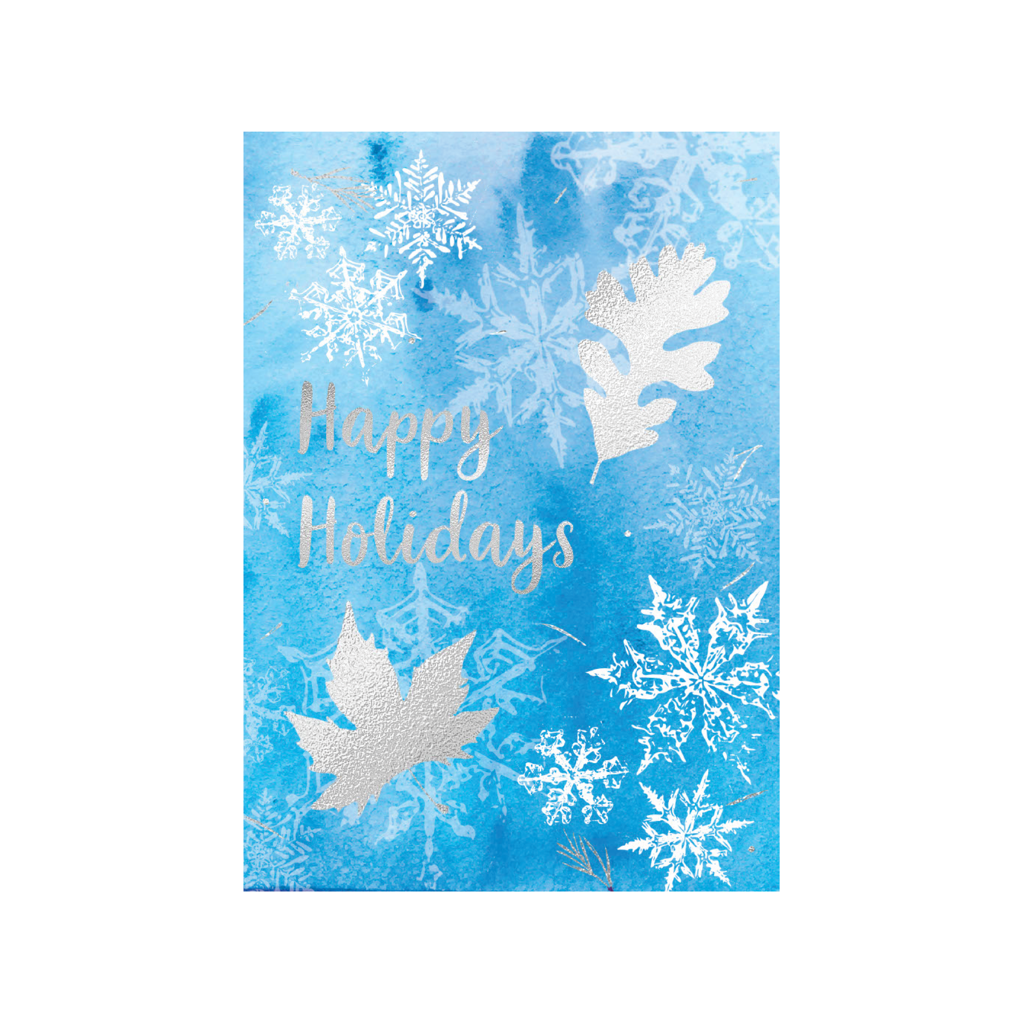 Holiday Tree Dedication Card - White Winter