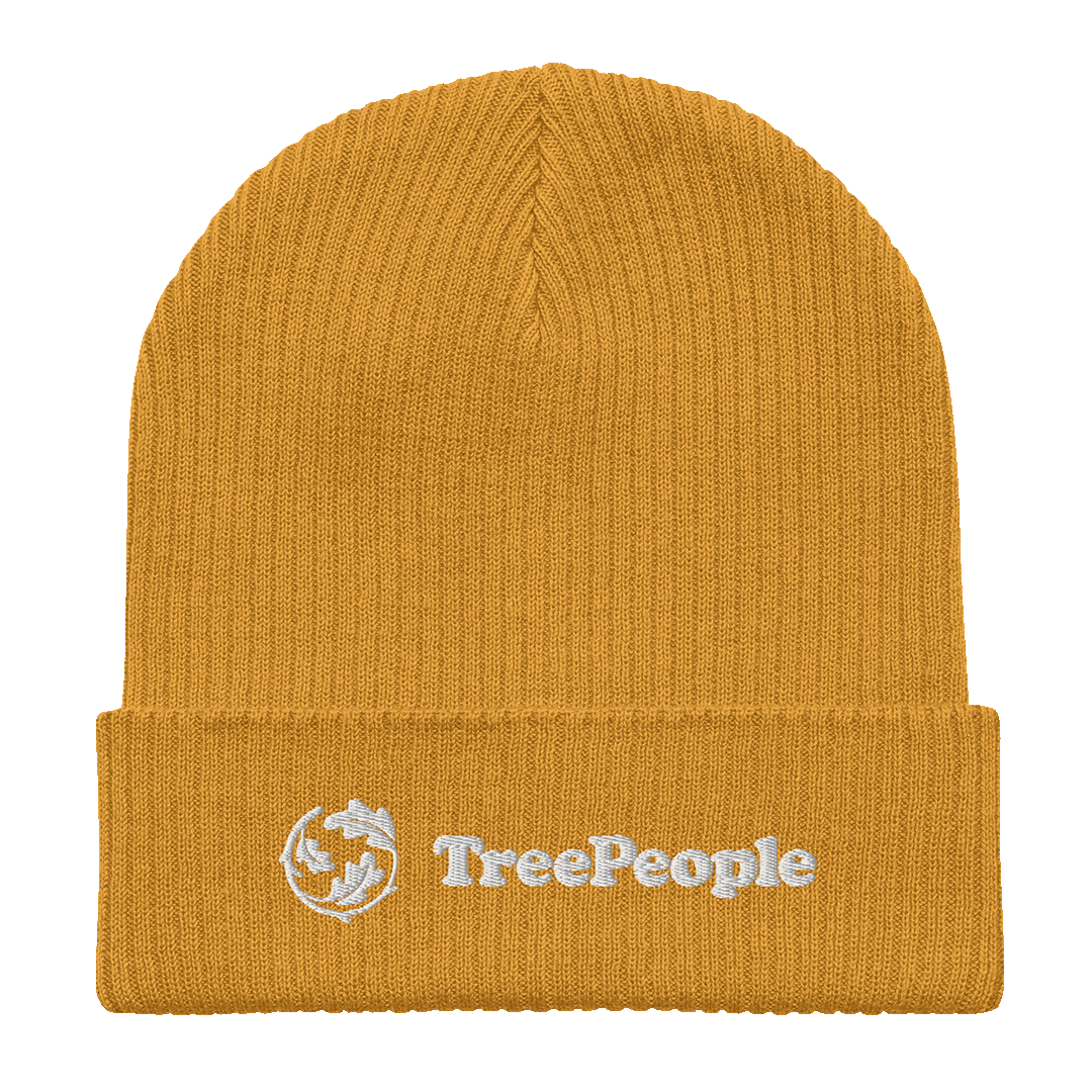 TreePeople Organic Ribbed Beanie