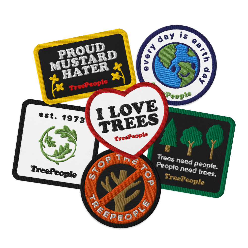 Treepeople Red TreePeople Embroidered Patches – TreePeople Store