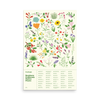 24x36" Southern California Native Plants Poster