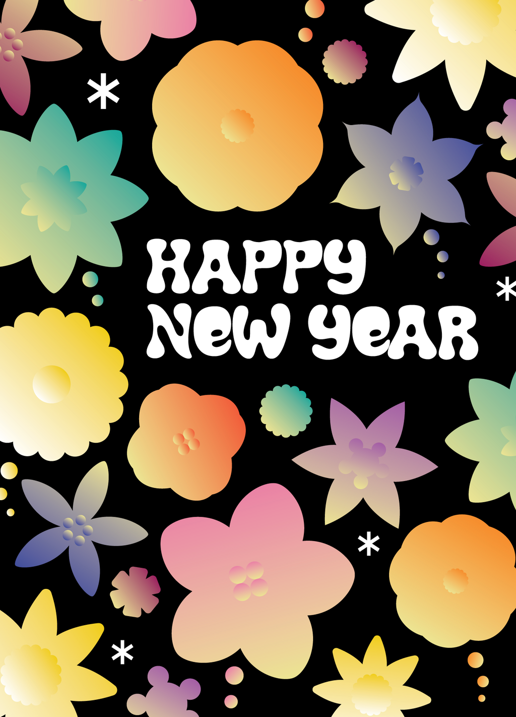 Holiday Tree Dedication Card - Happy New Year