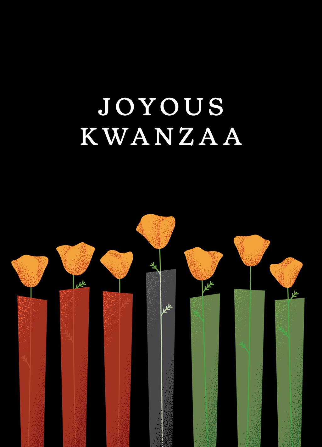 Holiday Tree Dedication Card - Joyous Kwanzaa