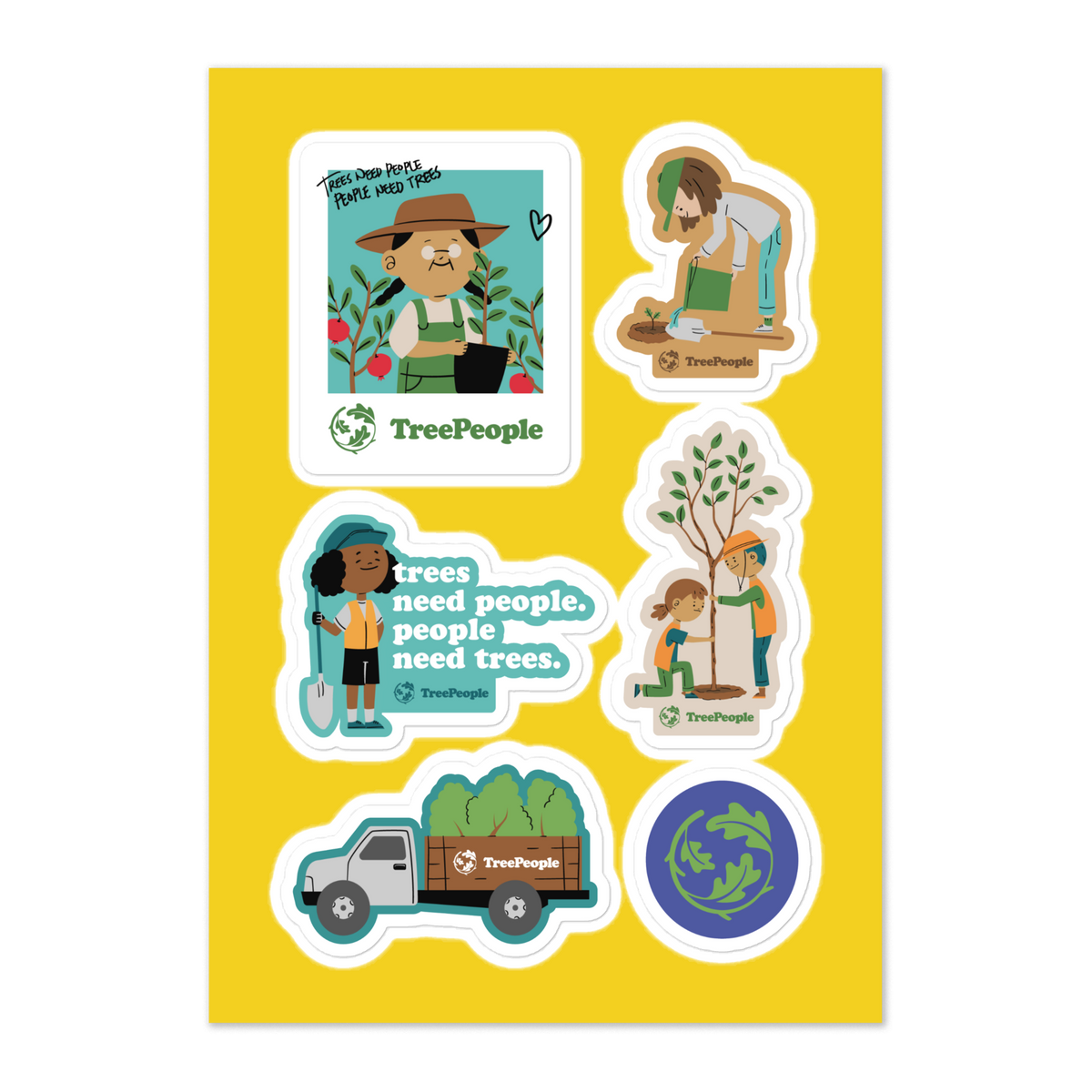 People Sticker Sheet – TreePeople Store